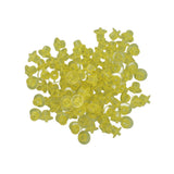 100PCS Queen Bee Rearing Cup Plastic Vivid Color Beekeeping Bee Cell Cup for Beekeeper Yellow