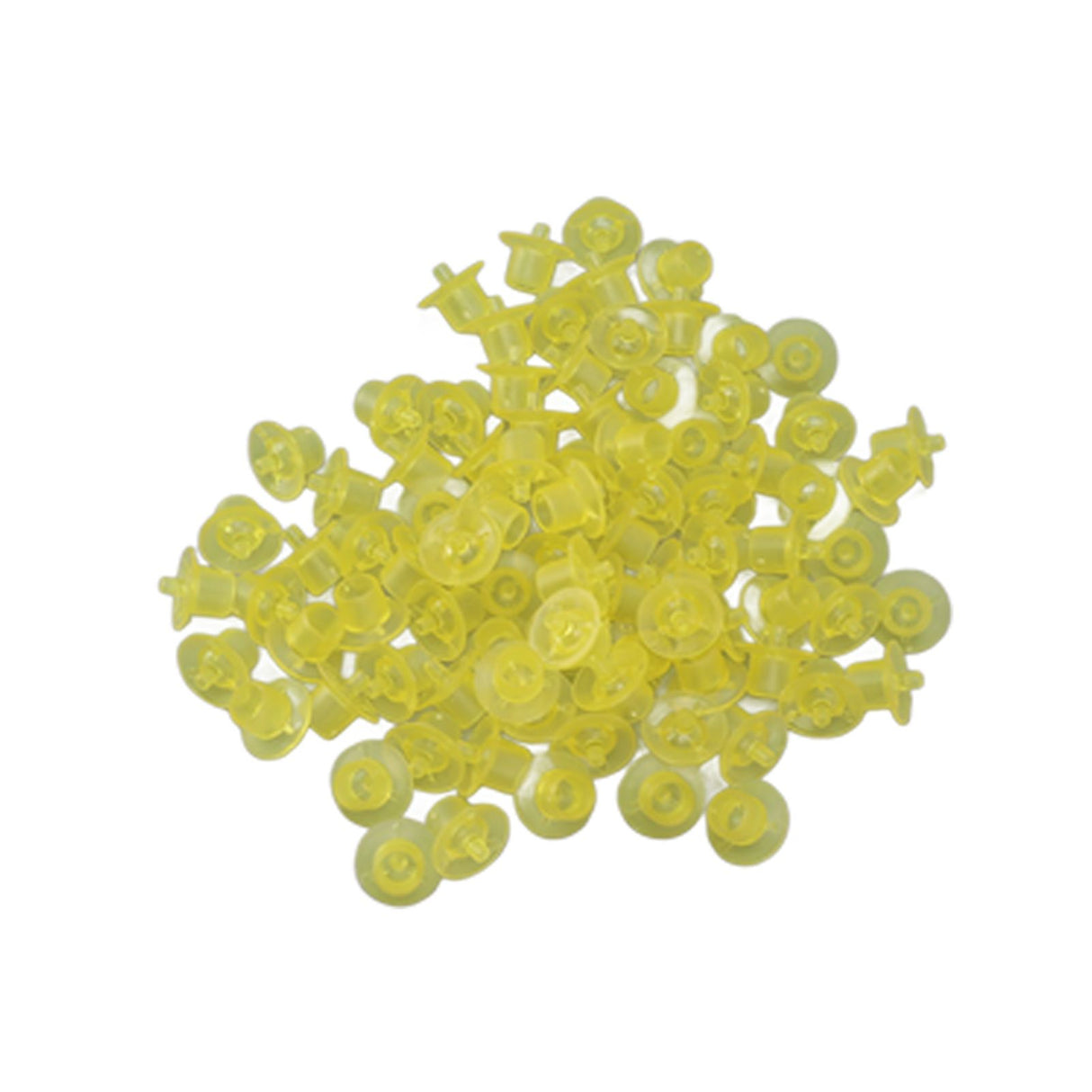 100PCS Queen Bee Rearing Cup Plastic Vivid Color Beekeeping Bee Cell Cup for Beekeeper Yellow