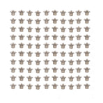 100PCS Queen Bee Rearing Cup Plastic Vivid Color Beekeeping Bee Cell Cup for Beekeeper Grey