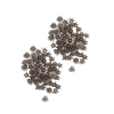 100PCS Queen Bee Rearing Cup Plastic Vivid Color Beekeeping Bee Cell Cup for Beekeeper Grey - Rear View