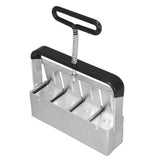 Soil Blocker Manual Quad Soil Block Maker Handheld Soil Block Mold With Comfort Grip Handle For Seedings Cuttings - Front View