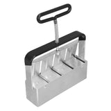 Soil Blocker Manual Quad Soil Block Maker Handheld Soil Block Mold With Comfort Grip Handle For Seedings Cuttings - Side View