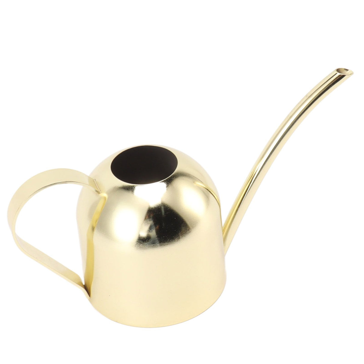 Watering Can Stainless Steel Sprinkling Pot Large Capacity Long Spout for Indoor Outdoor House Planting Gardening Gold