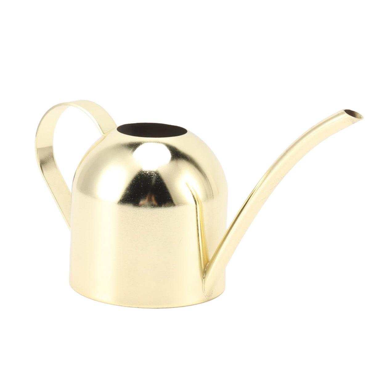 Watering Can Stainless Steel Sprinkling Pot Large Capacity Long Spout for Indoor Outdoor House Planting Gardening Gold
