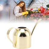 Watering Can Stainless Steel Sprinkling Pot Large Capacity Long Spout for Indoor Outdoor House Planting Gardening Gold - Extra Image