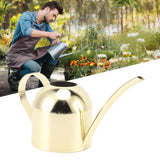 Watering Can Stainless Steel Sprinkling Pot Large Capacity Long Spout for Indoor Outdoor House Planting Gardening Gold