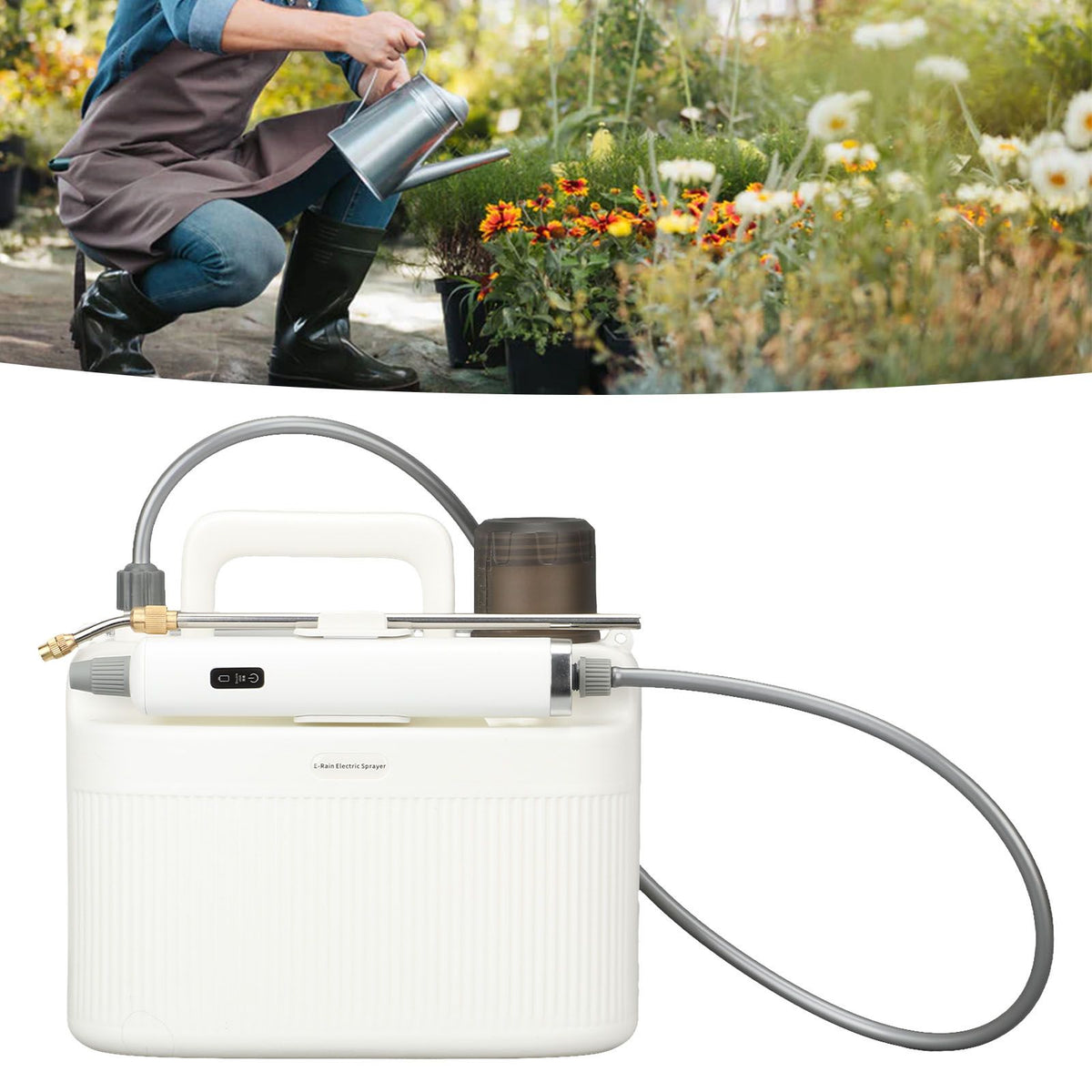 2200 Mah Backpack Sprayer Rechargeable Potable Electric Sprayer for Yard Lawn Weeds Plants
