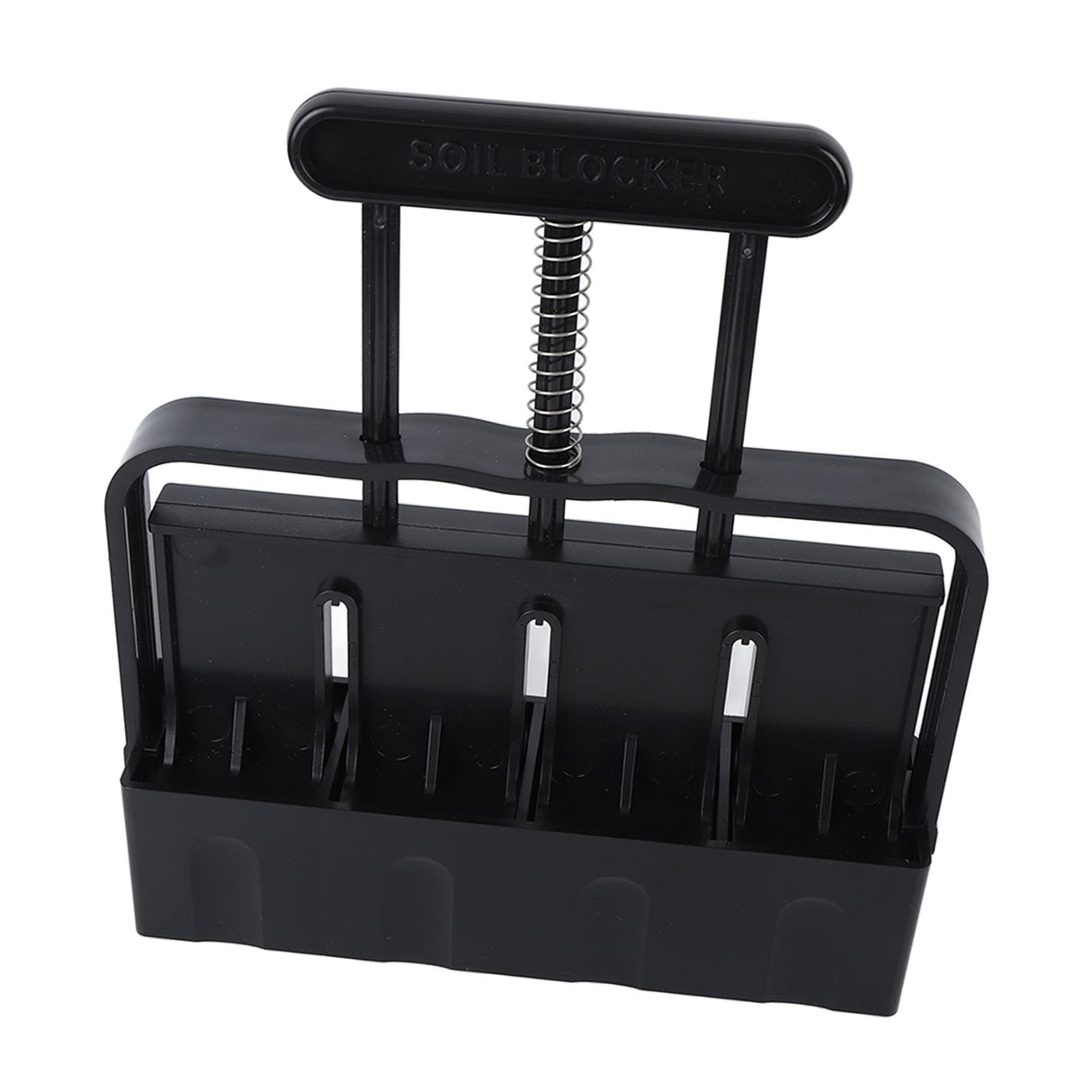 Soil Block Maker with Comfortable Handel ABS 4 Cell Soil Blocking Tool for Seed Starting Germination