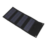 40W 4 Fold Solar Panel Charging Bag Folding Bag Foldable Monocrystalline Solar Panel Charger for Outdoor Camping Hiking Emergency Charging Black