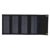 40W 4 Fold Solar Panel Charging Bag Folding Bag Foldable Monocrystalline Solar Panel Charger for Outdoor Camping Hiking Emergency Charging Black - Close-Up Angle