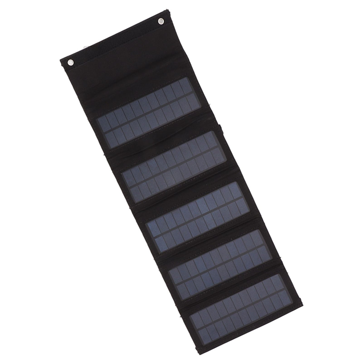 50W Portable Solar Panel Bag Monocrystalline Silicon 5 Folding Solar Panel Case for Outdoor Emergency Black