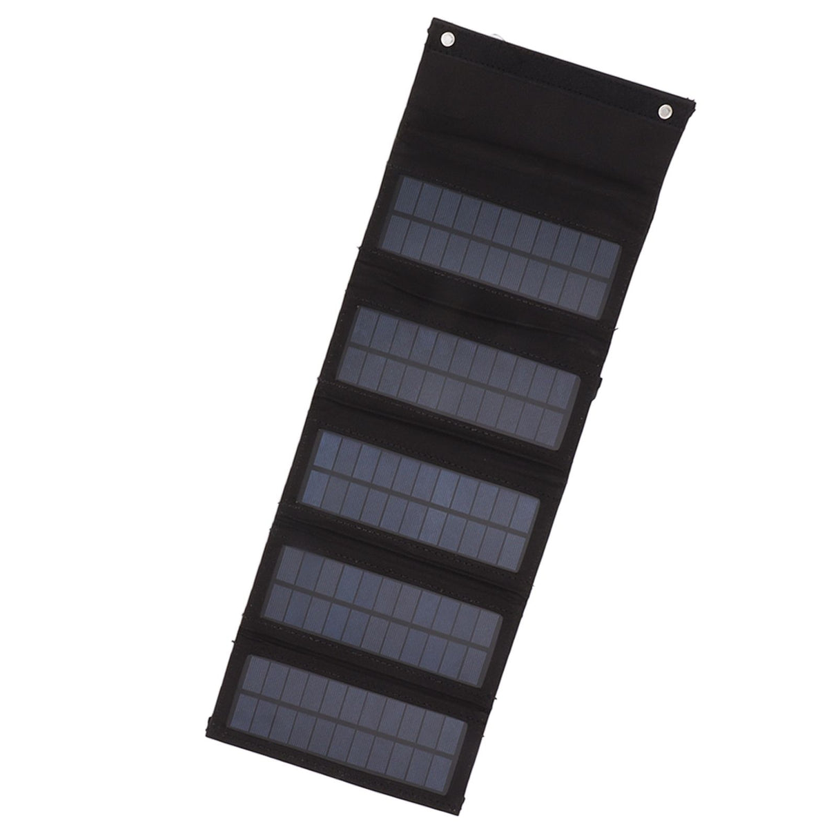 50W Portable Solar Panel Bag Monocrystalline Silicon 5 Folding Solar Panel Case for Outdoor Emergency Black