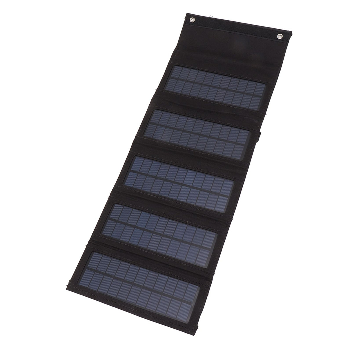 50W Portable Solar Panel Bag Monocrystalline Silicon 5 Folding Solar Panel Case for Outdoor Emergency Black