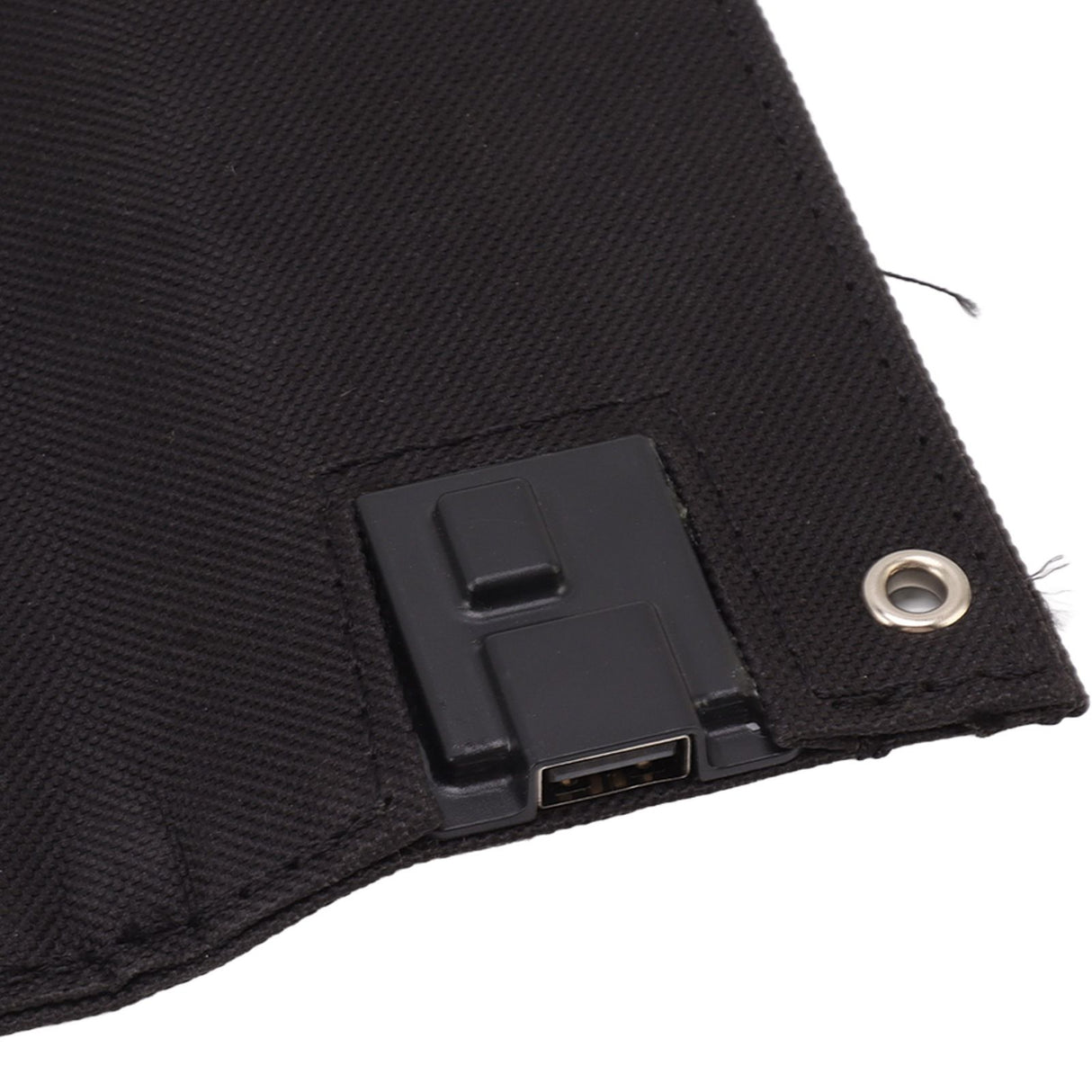 50W Portable Solar Panel Bag Monocrystalline Silicon 5 Folding Solar Panel Case for Outdoor Emergency Black