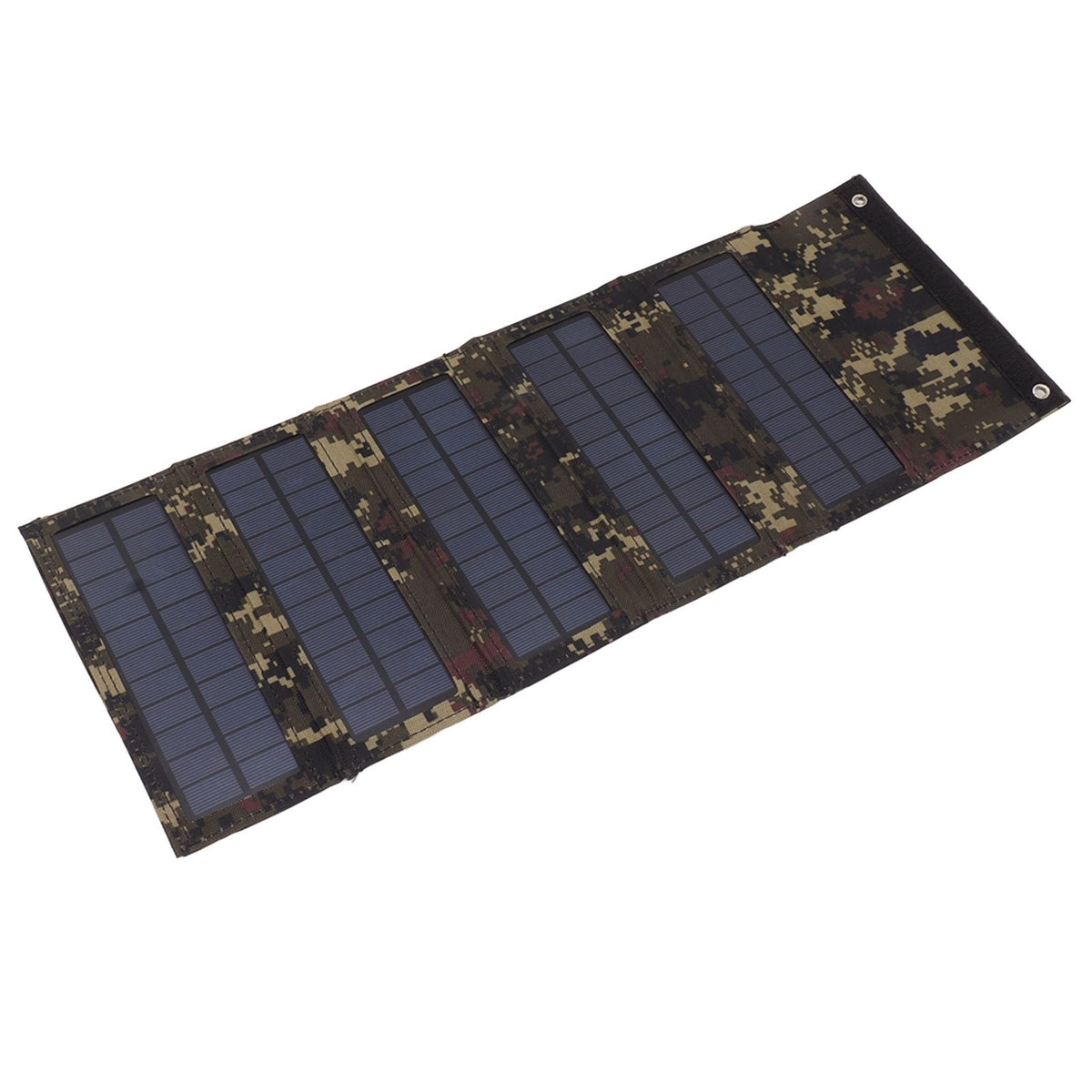 50W Portable Solar Panel Bag Monocrystalline Silicon 5 Folding Solar Panel Case for Outdoor Emergency Camouflage