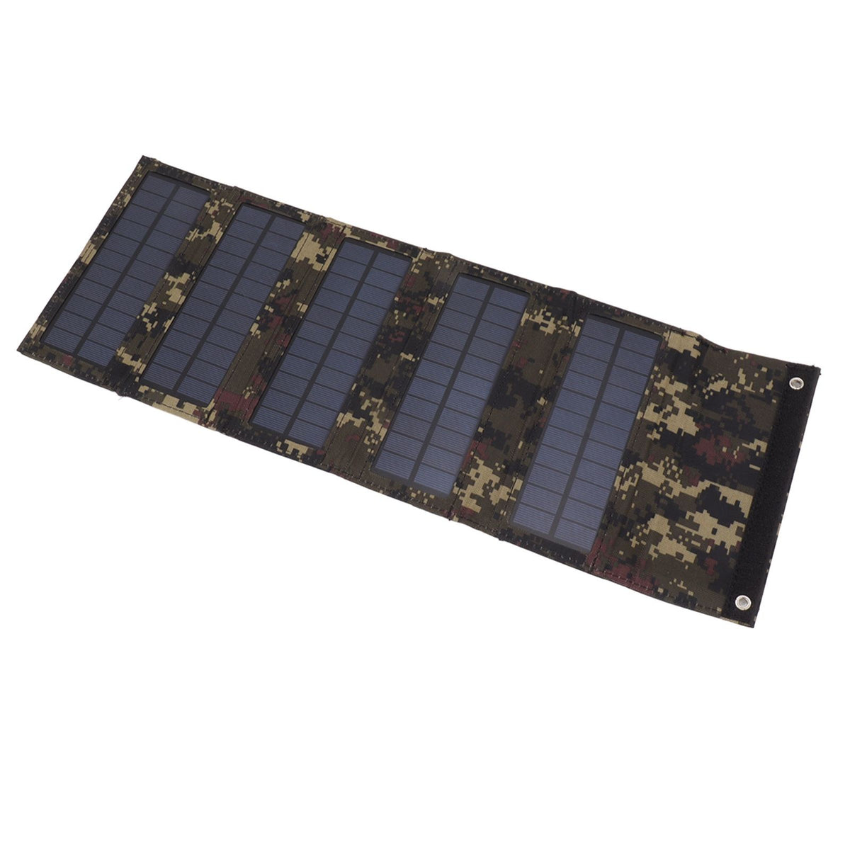 50W Portable Solar Panel Bag Monocrystalline Silicon 5 Folding Solar Panel Case for Outdoor Emergency Camouflage