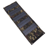 50W Portable Solar Panel Bag Monocrystalline Silicon 5 Folding Solar Panel Case for Outdoor Emergency Camouflage