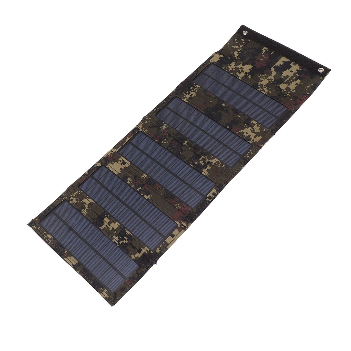 50W Portable Solar Panel Bag Monocrystalline Silicon 5 Folding Solar Panel Case for Outdoor Emergency Camouflage