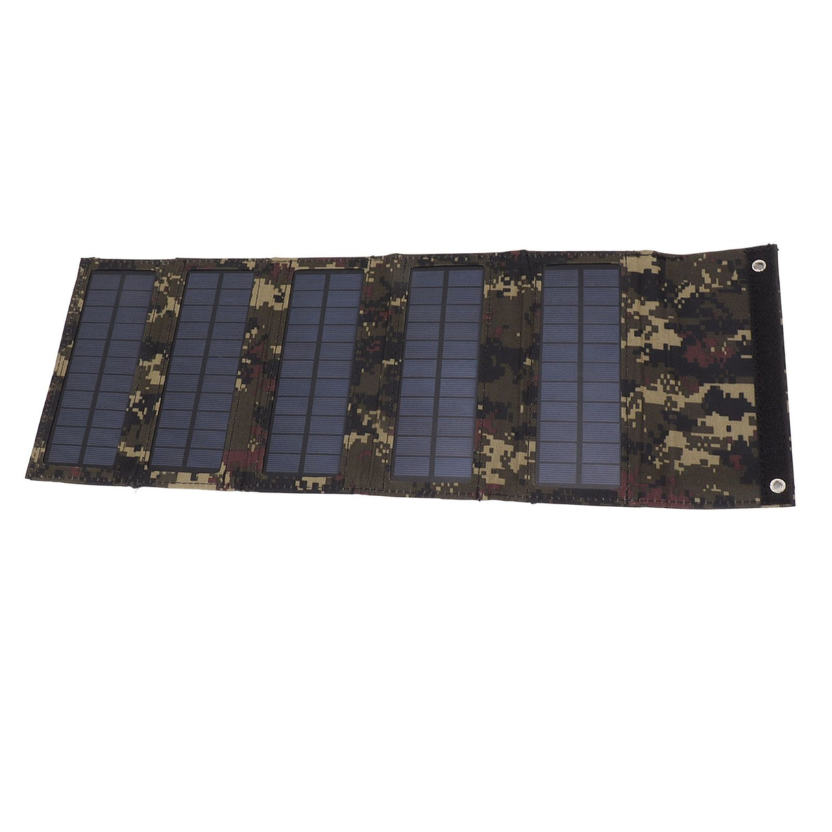 50W Portable Solar Panel Bag Monocrystalline Silicon 5 Folding Solar Panel Case for Outdoor Emergency Camouflage