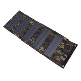 50W Portable Solar Panel Bag Monocrystalline Silicon 5 Folding Solar Panel Case for Outdoor Emergency Camouflage