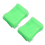 100PCS Fruit Protection Netting Bag Reusable Garden Mesh Barrier Bag for Plant Flower Fruit Trees Green 7x9cm/2.8x3.5in - Front View