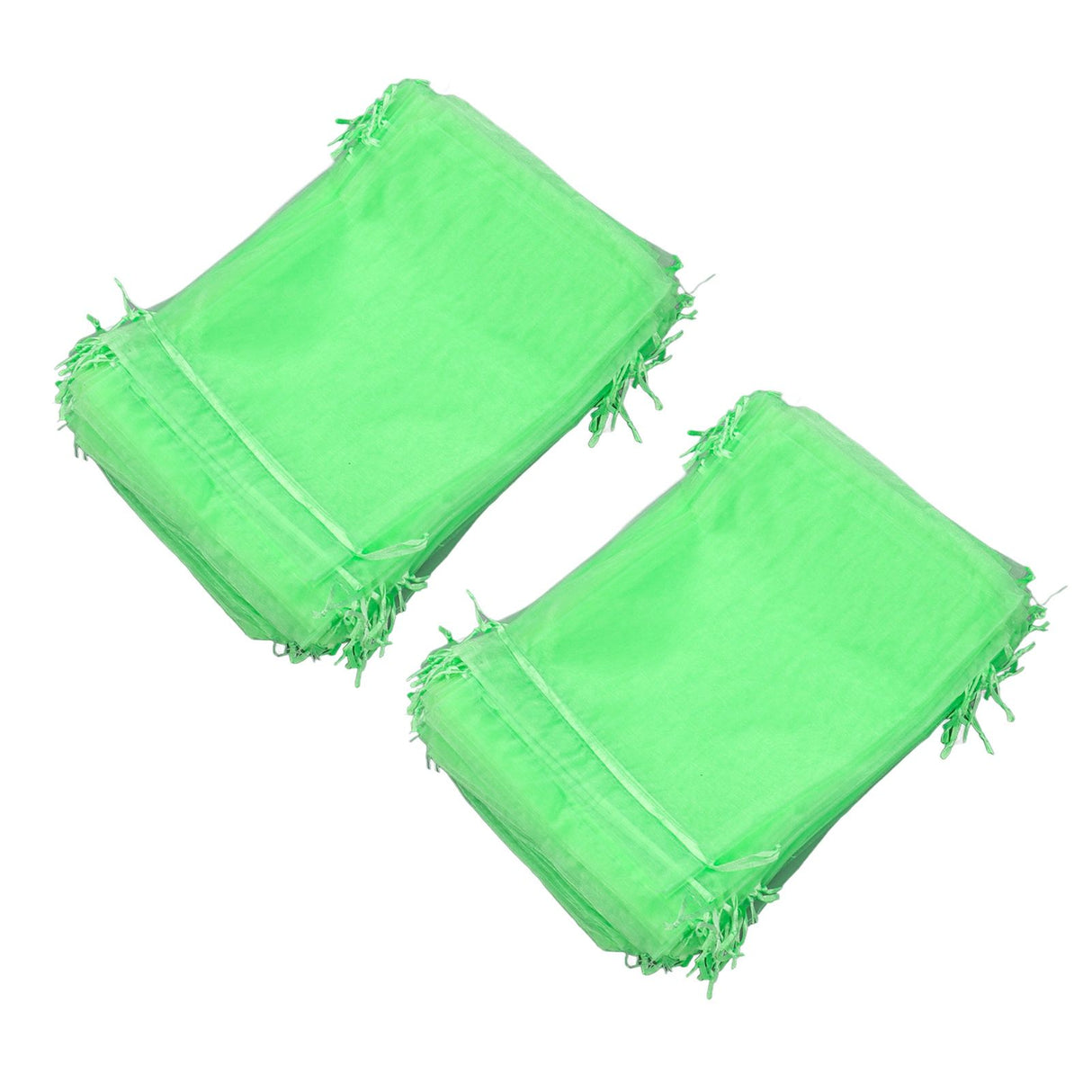 100PCS Fruit Protection Netting Bag Reusable Garden Mesh Barrier Bag for Plant Flower Fruit Trees Green 7x9cm/2.8x3.5in