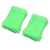 100PCS Fruit Protection Netting Bag Reusable Garden Mesh Barrier Bag for Plant Flower Fruit Trees Green 7x9cm/2.8x3.5in - Rear View