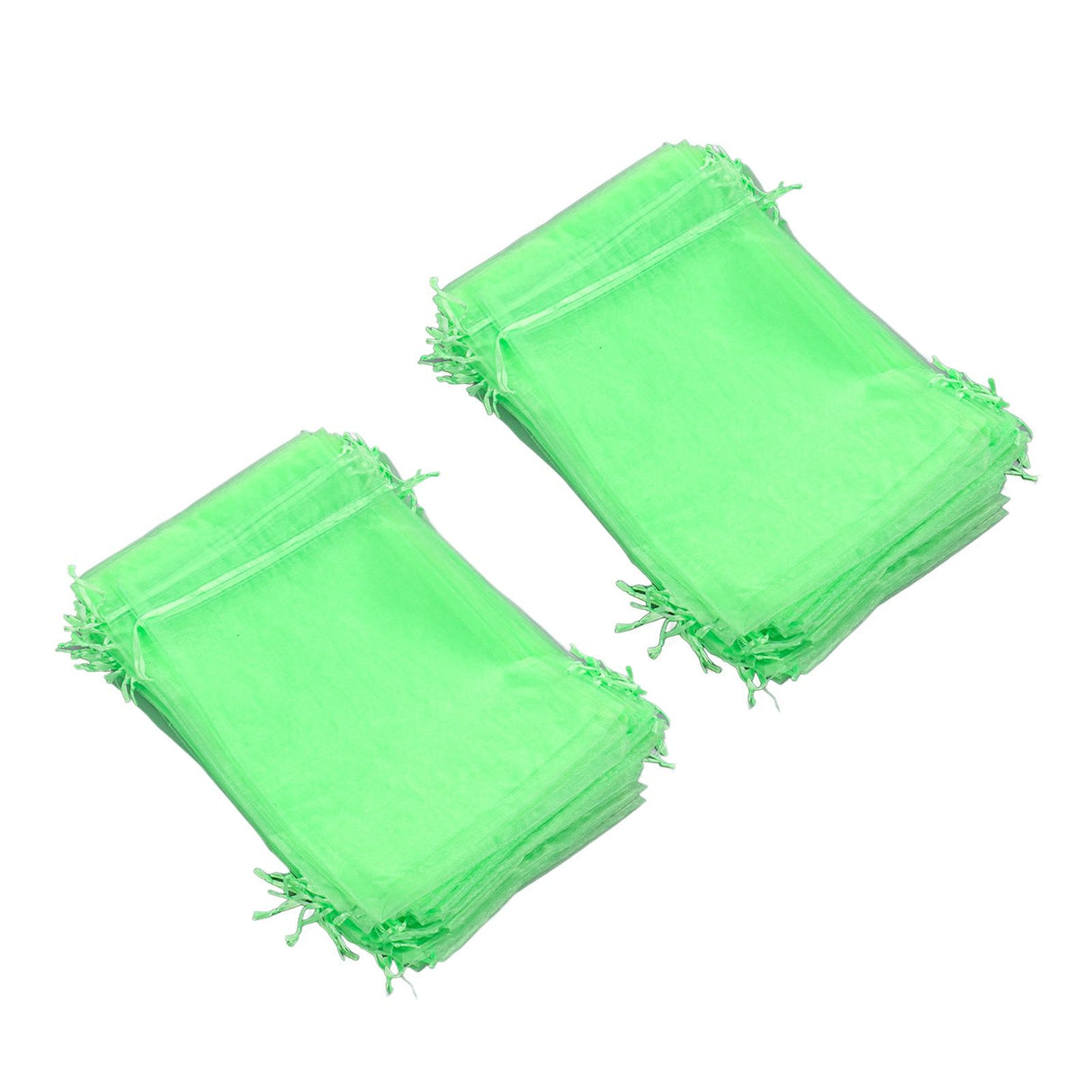 100PCS Fruit Protection Netting Bag Reusable Garden Mesh Barrier Bag for Plant Flower Fruit Trees Green 7x9cm/2.8x3.5in
