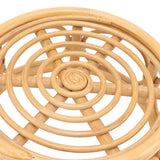 Rattan Indoor Plant Stand Round Shape Natural Plant Rack Handmade Rattan Planter Stand for Home Garden Yard Large - Extra Image