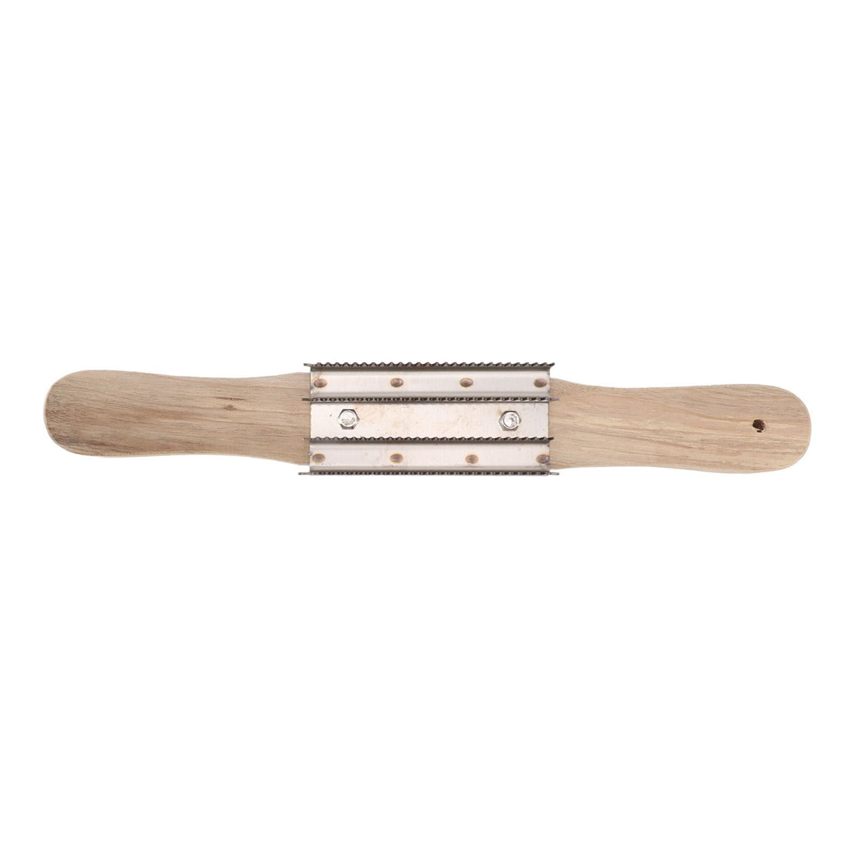 15 Inch Buffing Wheel Rake with Wooden Handle for Compound Cleaning Removing Residual Compounds Metal