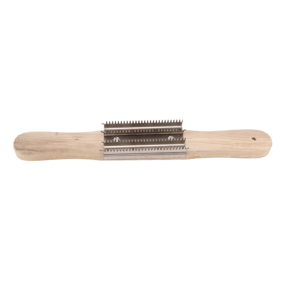 15 Inch Buffing Wheel Rake with Wooden Handle for Compound Cleaning Removing Residual Compounds Metal