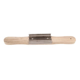 15 Inch Buffing Wheel Rake with Wooden Handle for Compound Cleaning Removing Residual Compounds Metal