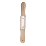 15 Inch Buffing Wheel Rake with Wooden Handle for Compound Cleaning Removing Residual Compounds Metal - Low Angle