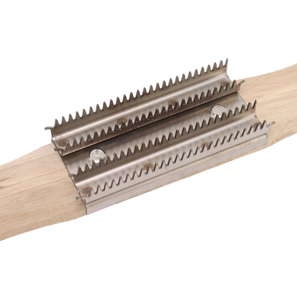 15 Inch Buffing Wheel Rake with Wooden Handle for Compound Cleaning Removing Residual Compounds Metal