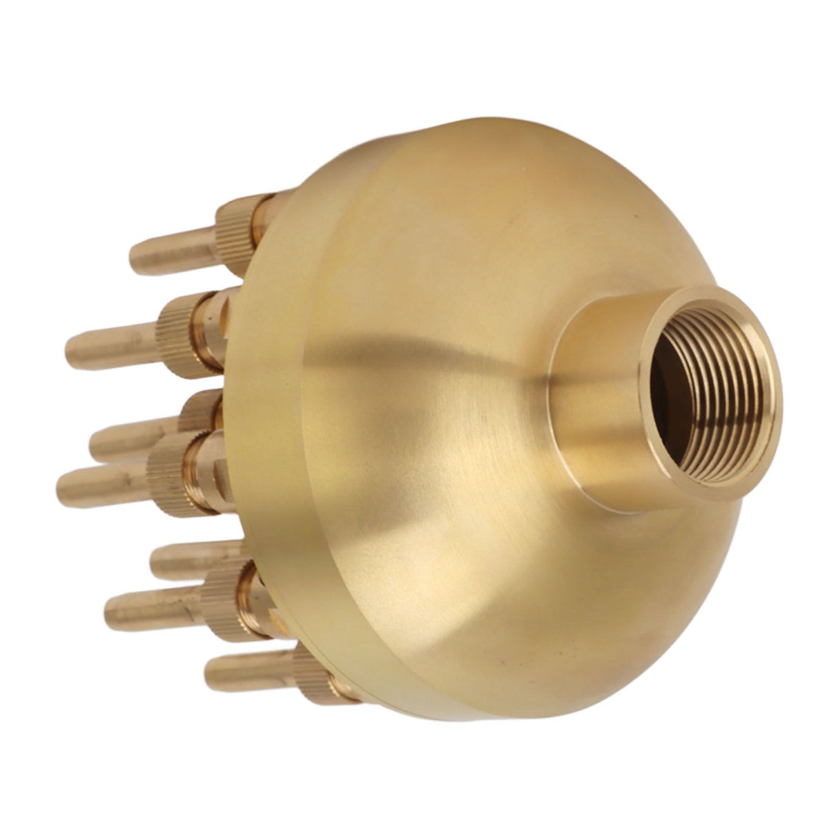 Fountain Nozzle Brass 3 Layers Adjustable Water Fountain Nozzle Spray Sprinkler for Garden Park Pond Pool Waterscape G1 Inch