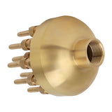 Fountain Nozzle Brass 3 Layers Adjustable Water Fountain Nozzle Spray Sprinkler for Garden Park Pond Pool Waterscape G1.5 Inch
