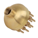Fountain Nozzle Brass 3 Layers Adjustable Water Fountain Nozzle Spray Sprinkler for Garden Park Pond Pool Waterscape G1.5 Inch