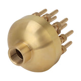 Fountain Nozzle Brass 3 Layers Adjustable Water Fountain Nozzle Spray Sprinkler for Garden Park Pond Pool Waterscape G1.5 Inch