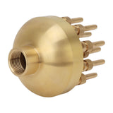 Fountain Nozzle Brass 3 Layers Adjustable Water Fountain Nozzle Spray Sprinkler for Garden Park Pond Pool Waterscape G1.5 Inch
