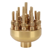 Fountain Nozzle Brass 3 Layers Adjustable Water Fountain Nozzle Spray Sprinkler for Garden Park Pond Pool Waterscape G1.5 Inch