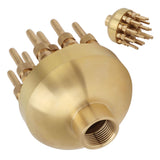 Fountain Nozzle Brass 3 Layers Adjustable Water Fountain Nozzle Spray Sprinkler for Garden Park Pond Pool Waterscape G1.5 Inch