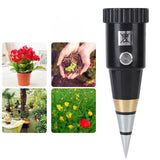 2 In 1 Soil Tester Cone Soil Moisture PH Meter Moisture Test Meter PH Detector Instrument for Outdoor Plants