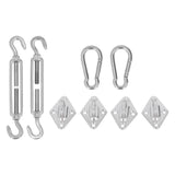 Sun Shade Sail Hardware Kit Canopy Installation Buckle Set for Rectangle and Square Awning 5mm