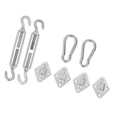 Sun Shade Sail Hardware Kit Canopy Installation Buckle Set for Rectangle and Square Awning 5mm