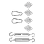 Sun Shade Sail Hardware Kit Canopy Installation Buckle Set for Rectangle and Square Awning 5mm