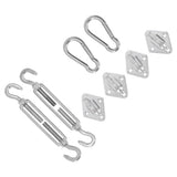 Sun Shade Sail Hardware Kit Canopy Installation Buckle Set for Rectangle and Square Awning 5mm