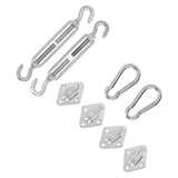 Sun Shade Sail Hardware Kit Canopy Installation Buckle Set for Rectangle and Square Awning 5mm