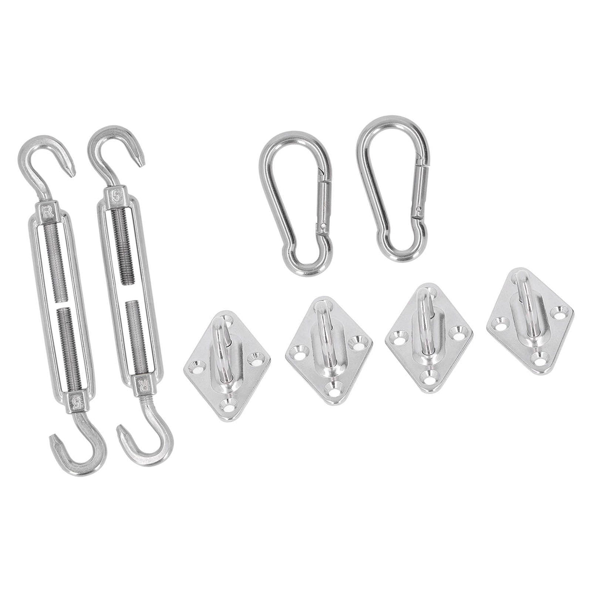 Sun Shade Sail Hardware Kit Canopy Installation Buckle Set for Rectangle and Square Awning 5mm