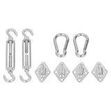 Sun Shade Sail Hardware Kit Canopy Installation Buckle Set for Rectangle and Square Awning 5mm