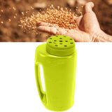Handheld Fertilizer Spreader Hand Held Grass Seed Spreader Crop Spreading Salt Sowing Pot Green - Extra Image
